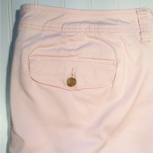 Liz Claiborne Pale Pink Chino Ankle/Roll Pants, 16